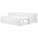 Beliani Cama com estrado Madeira de seringueira CAHORS 186x209 Branco