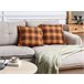 Beliani Almofada decorativa BARJA 45x45 Laranja