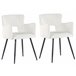 Beliani Silla de comedor SANILAC Branco