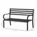 Banco de Jardim Metal Outsunny Preto