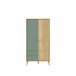 Roupeiro SERIE LYON portas batentes 94x185cm carvalho Carvalho