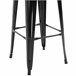 Bancos de Bar Metal HOMCOM, casa - cadeiras Preto