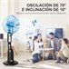 Ventoinha com Nebulizador Metal, AS, ABS e PE HOMCOM Preto