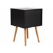 Beliani Mesa de centro ALLOA 40x40 Preto