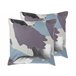 Beliani Almofada decorativa IXIA 45x45 Cinza Azul