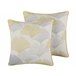 Beliani Almofada decorativa CANDYTUFT Cinza Claro