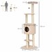 Arranhador para Gatos Aglomerado e Sisal PawHut Bege