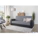 Sofá cama PRIMA  3 lugares preto cinza Preto / Cinza