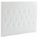 Cabeceira para Cama MDF, Linho e Espuma HOMCOM, casa - quarto Branco