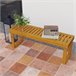 Banco de Jardim Madeira de Pinho Outsunny Castanho