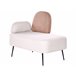 Beliani Chaise longue à esquerda Poliéster ARCEY Bege