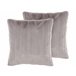 Beliani Almofada decorativa PUMILA 45x45 Cinza Claro