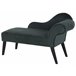 Beliani Chaise longue versão à direita Veludo BIARRITZ Verde Escuro