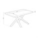 Mesa de jantar Xena Fit 150 90x90 Carvalho