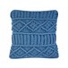 Beliani Almofada decorativa KARATAS Azul