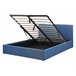 Beliani Cama com estrado Poliéster DREUX 151x214 Azul