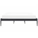 Beliani Cama com estrado Aço VAURS 187x206 Branco