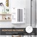 Armário com Espelho MDF e Vidro HOMCOM, casa - casa de banho 66 Branco