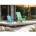 Beliani Cadeira de jardim ADIRONDACK Azul Claro