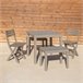 Banco de exterior Nailu 39x60 Castanho