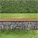 Banco de jardim gabião Friesland WPC 90x25 Castanho Claro