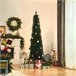 Árvore de Natal Artificial PVC, Metal HOMCOM, casa - natal Verde