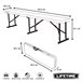 Banco plegable ultrarresistente 454 kg LIFETIME 183x29x42 cm UV100 Branco