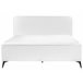 Beliani Cama com estrado Bouclé VALOGNES 172x220 Branco