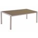 Beliani Mesa de jardim VERNIO 90x180 Castanho