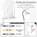 Espelho de Banheiro com LED Vidro, Alumínio kleankin 50x70 Prata
