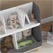 Estante Infantil para Brinquedos Cinza