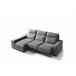 Chaise longue 3 lugares com 3 puffs FULL Antracite