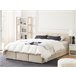 Beliani Cama baú Veludo BOUSSE 151x219 Bege