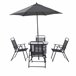 Set de jardim ROMA cor cinza escuro Cinza