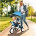 Triciclo para Bebés metal, plástico PP e tecido de poliéster Azul