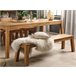 Beliani Conjunto de comedor LIVORNO Castanho