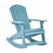 Beliani Cadeira de baloiço ADIRONDACK Azul Claro