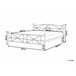 Beliani Cama com estrado Metal RODEZ 186x208 Branco