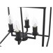 Beliani Candeeiro de tecto WANCHET Preto