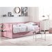 Beliani Cama com estrado Bombazine MIMIZAN Rosa