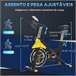 Bicicleta Estática Aço e ABS HOMCOM Preto/ amarelo