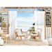 Beliani Conjunto lounge Rattan/vime SIBARI Bege
