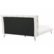 Beliani Cama com estrado Pele sintética BETIN 220x230 Areia