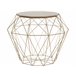 Beliani Mesa de apoio ELIDA 43x43 Dourado