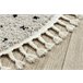 Tapete BERBER SYLA B752 pontos Franjas berbere marroquino shaggy 120x120 Creme