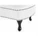 Beliani Chaise longue versão à esquerda Pele sintética NIMES Branco