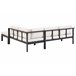 Beliani Conjunto de jardín MESSINA Creme