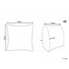Beliani Cojín decorativo ALYSSUM 45x45 Branco/ Bege