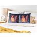 Beliani Almofada decorativa FIRESPIKE Azul