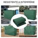 Capa para Baloiço de Jardim Tecido Oxford Outsunny Verde